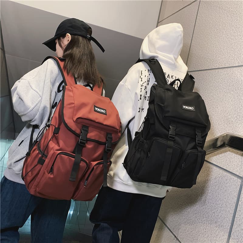 Backpack Travel Bag for College and High School Students, Nylon Fabric Lightweight Backpack for Outdoor Training and Commuting