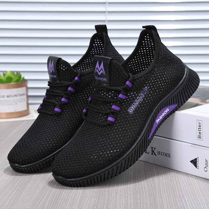 New Style Beijing Cloth Shoes Women's Summer Mom Shoes Athletic Walking Shoes Casual Anti-slip Soft Sole Flat Women's Shoes