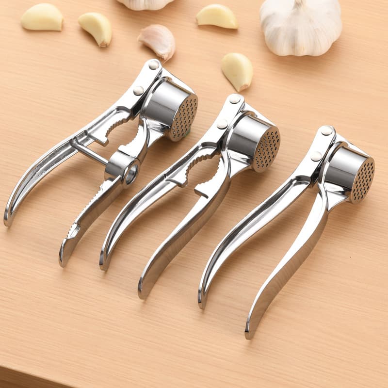 Thickened Alloy Manual Garlic Press Mincer Masher Squeezer Ginger Juice Tool Garlic Clipper Kitchen Gadget