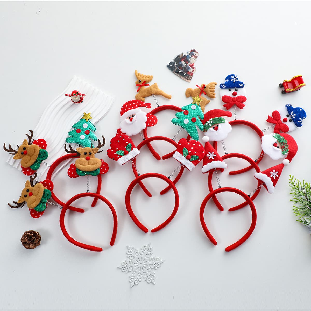 Cross-border Christmas hairbands, headband decorations, Christmas hairpins, hair accessories, Christmas gifts, antler hairpins