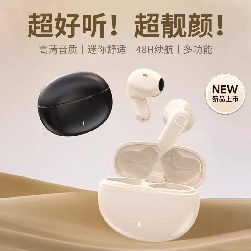 Cross-border TikTok M21S Semi-in-ear AI True Wireless Bluetooth Earbuds Noise Cancelling Ultra-long Battery Life Smart
