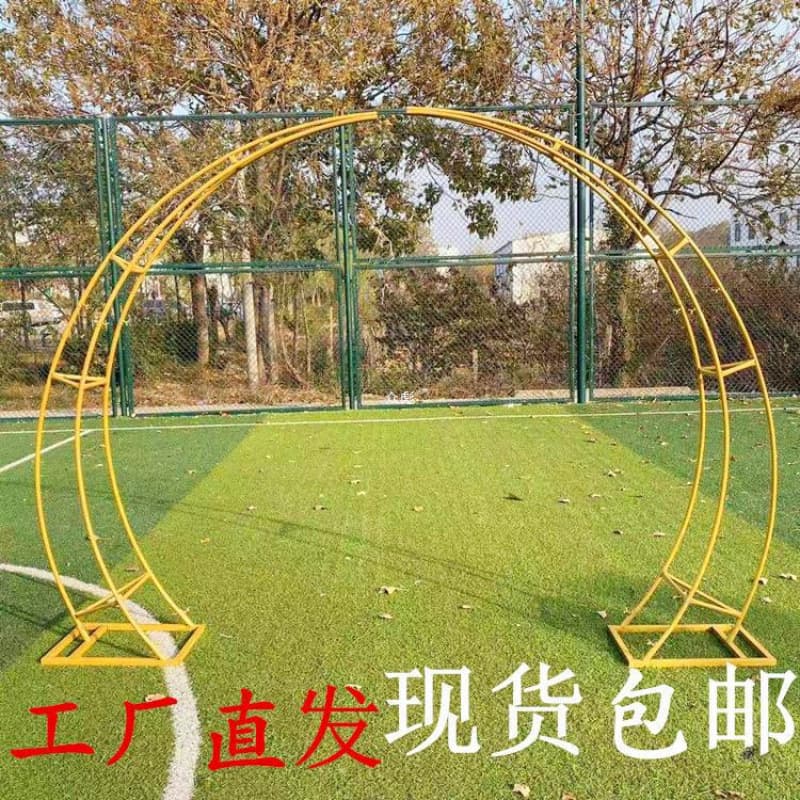 New wedding props wrought iron horn door arch outdoor wedding reception area stage layout decorative frame