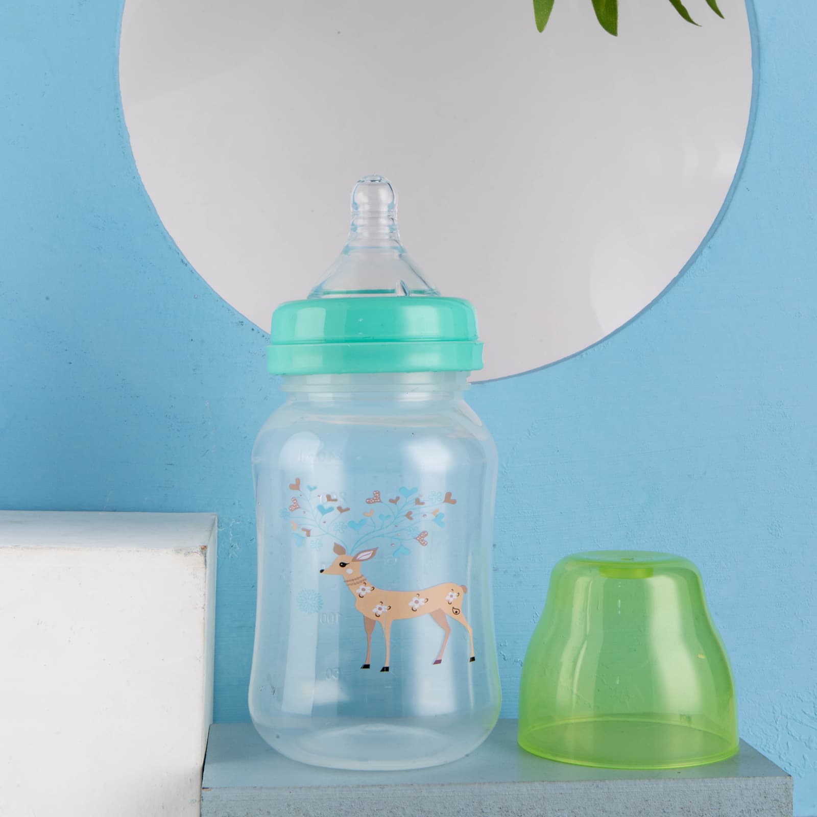 PP wide-mouth baby bottle, anti-colic, 240ml, for export, made by a manufacturer of maternity and baby products.