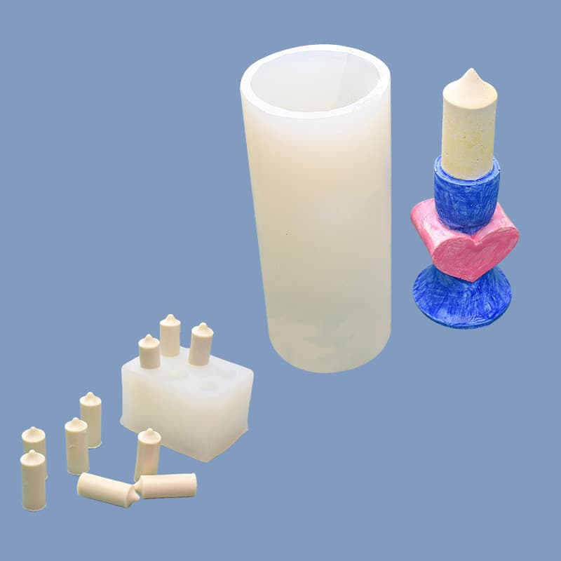 Mini Candle Birthday Cake Love Candle Silicone Mold DIY Car Aromatherapy Plaster Ornament Mold