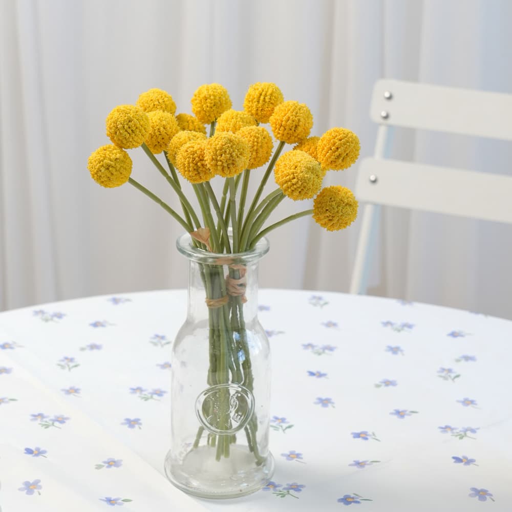 9 bunches of artificial flowers, golden balls, dandelion bouquets, hotel soft decoration flowers, cross-border best-selling DIY flowers, artificial flowers