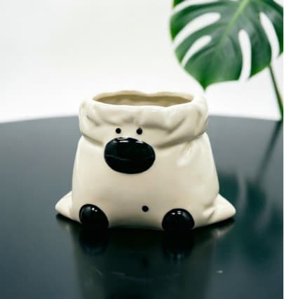 Cross-border Irregular Ceramic Puppy Bag Cup Coffee Mug Handmade Cup Ins Cute Style Lucky Bag Cup