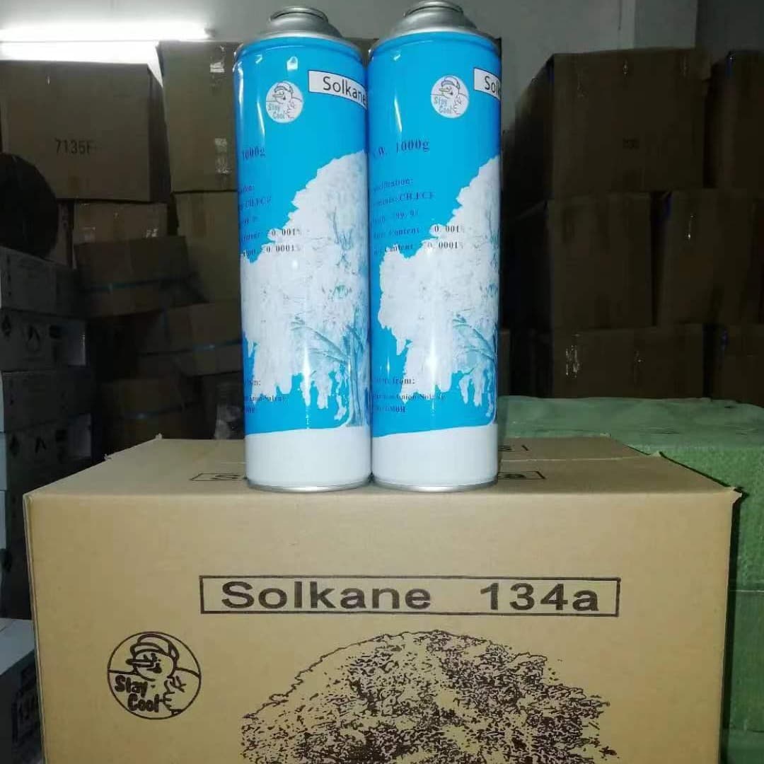 Environmentally friendly refrigerant R134a 800g snow refrigerant, fluorochlorocarbon for car air conditioning, factory direct sale coolant.