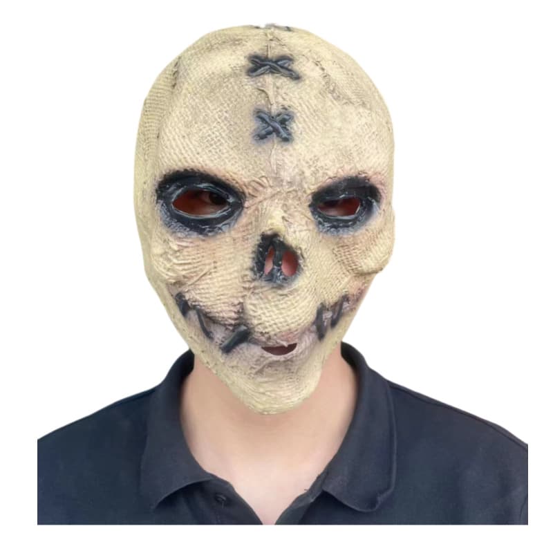 Cross-border Hot Selling Sack Skull Mask Horror Head Cover Halloween Costume Dance Party Cosplay Prop