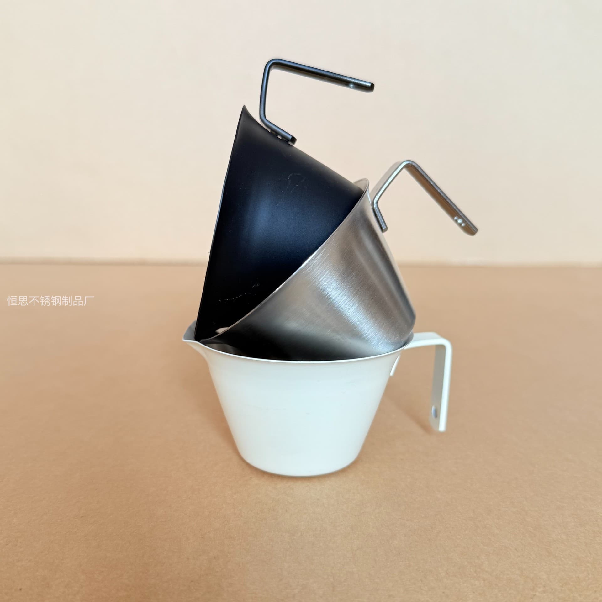 304 Stainless Steel Espresso Measuring Cup with Scale, 100ml Long Handle