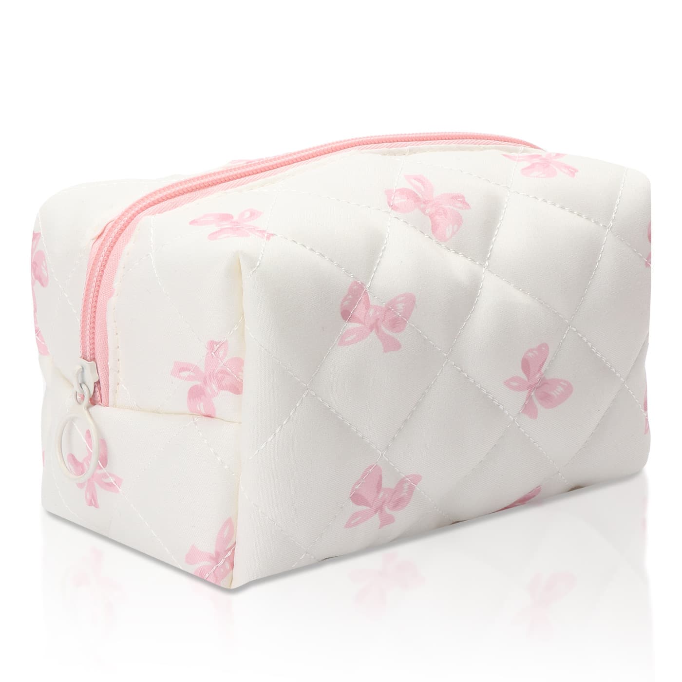 Portable Quilted Embroidered Lace Cosmetic Organizer Bag Cotton Paris Handbag Gift Toiletry Bag Travel Outing for Women