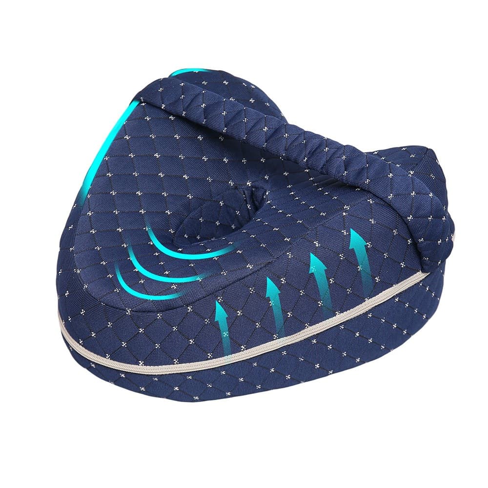 Memory Foam Leg Pillow for Home and Dorm Use, Heart-Shaped Memory Foam Knee Pillow for Pregnant Women