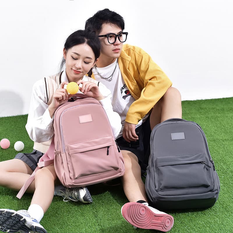 Unisex Korean-Style Casual Backpack for Campus, College Student Bookbag, Simple Large-Capacity Laptop Backpack