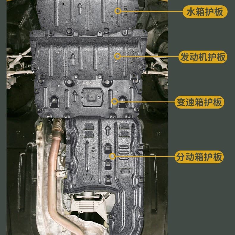 Cross-border lower skid plate for Cayenne, Mercedes E-Class, GLE, X5 series