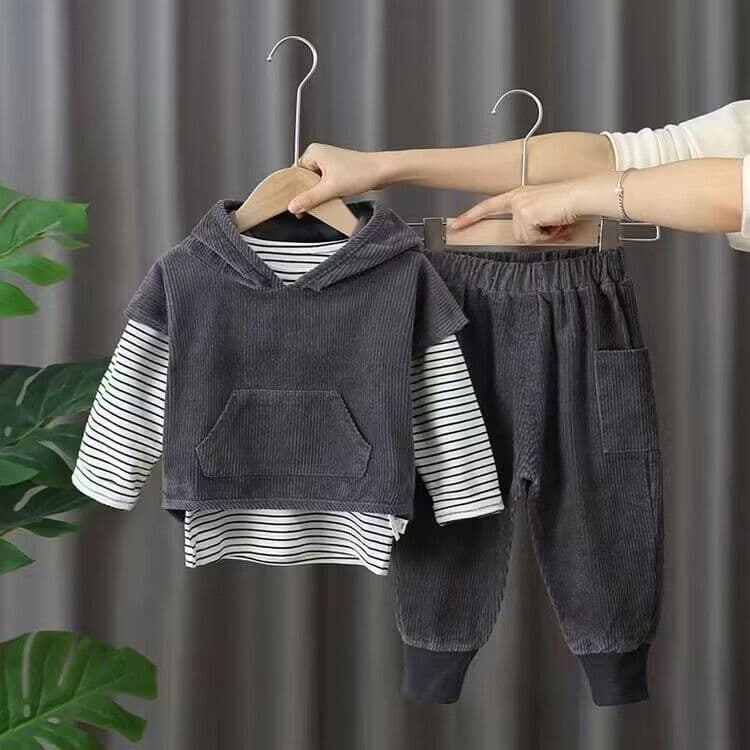 2025 New Kids Boys and Girls Outfit for Ages 1-4, Baby Girls Spring Casual 3-Piece Set, Autumn Clothes
