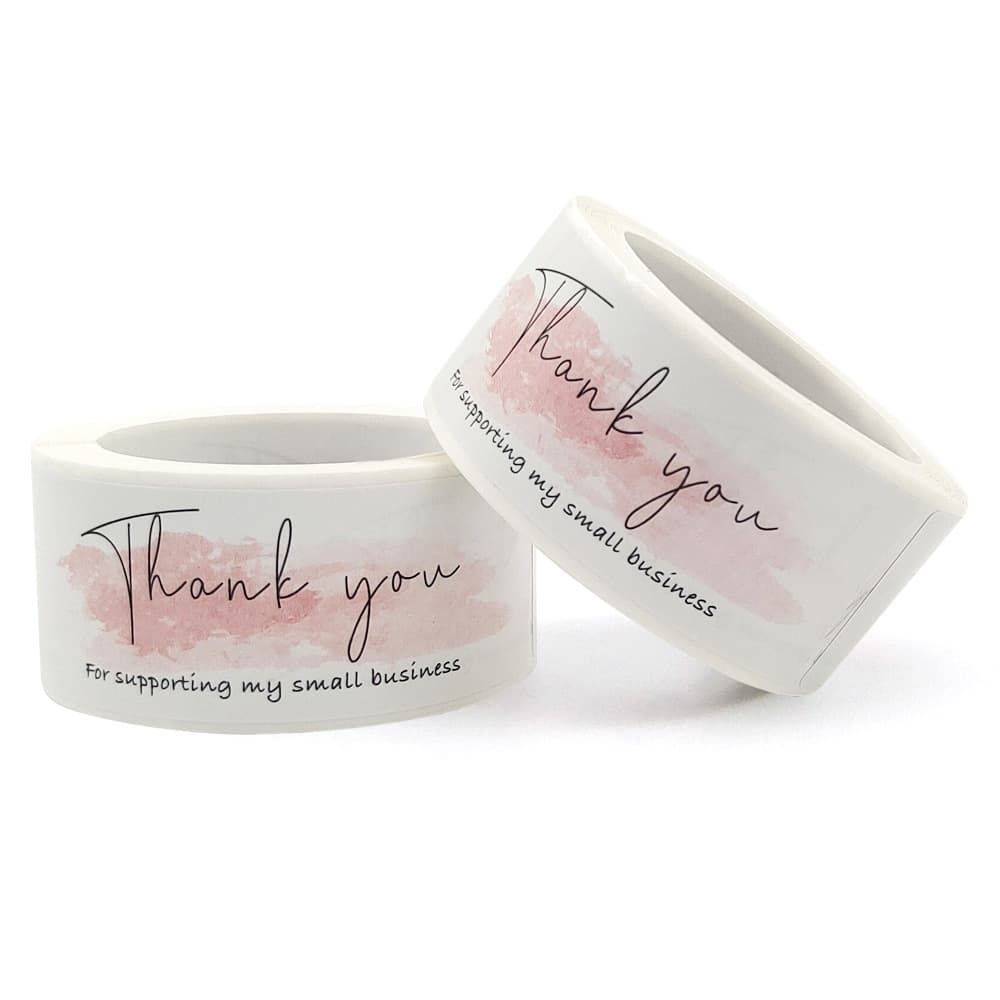120 Stickers/Roll Thank You Handmade Crafts Holiday Gifts Gift Decoration Adhesive Labels Stickers Sealing Stickers