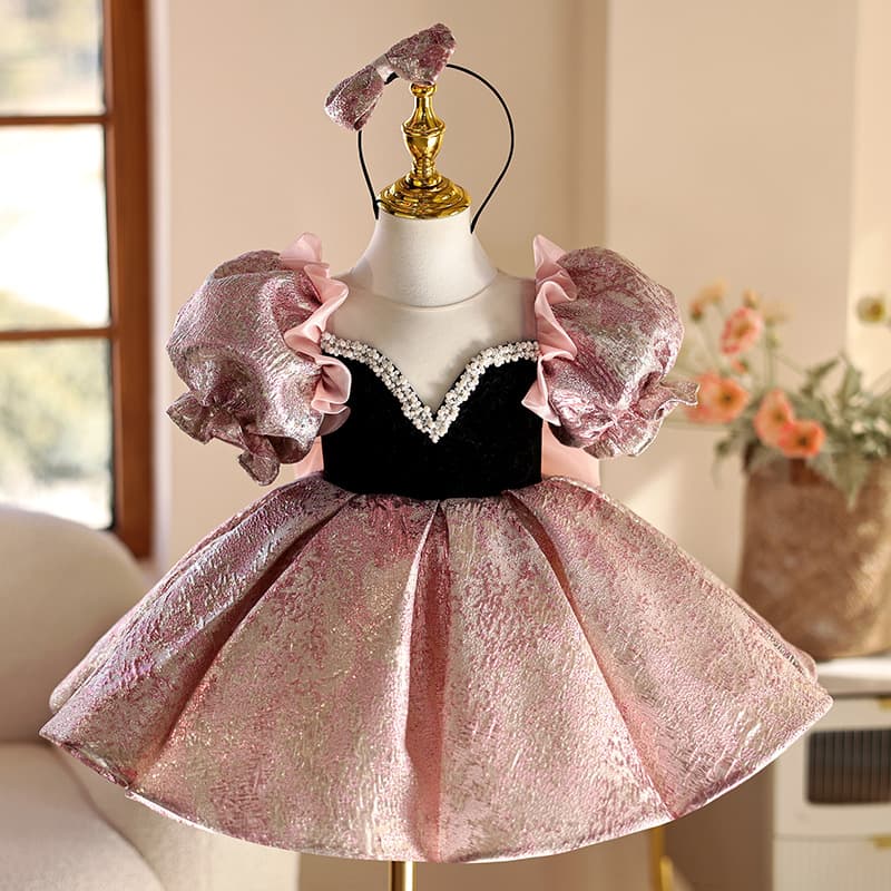 New children's dress princess dress girl birthday evening dress piano performance dress one-year-old dress senior