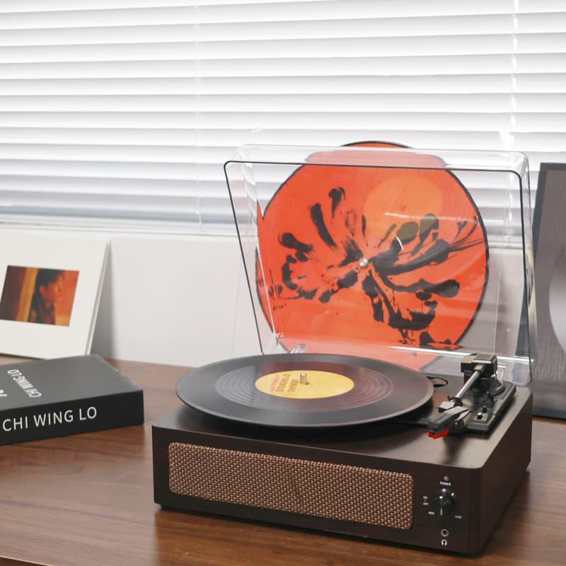 Cross-border Vinyl Record Player Retro Elegant Phonograph Living Room Home Housewarming Gift Bluetooth Audio Turntable