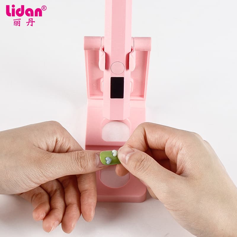 Nail Art Linear Lamp Multifunctional Height Adjustable Foldable Handheld Lamp Stand Bracket for Wearable Nails Rhinestone Curing Lamp