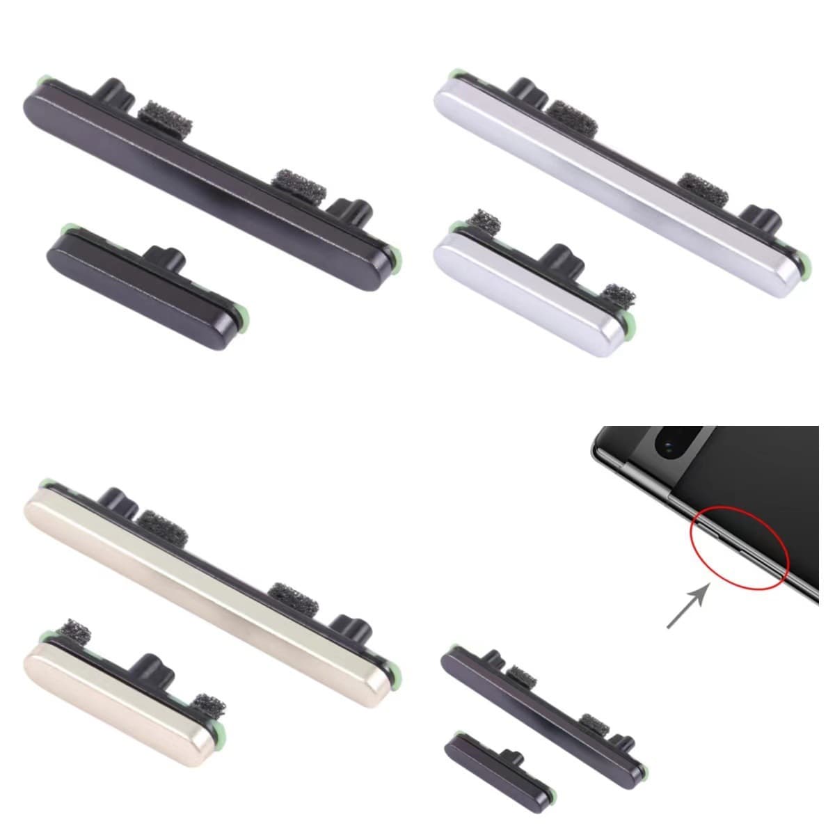 Side key for Google Pixel 7 Pro, edge key for Pixel 6 Pro, volume key, Google phone small accessories series