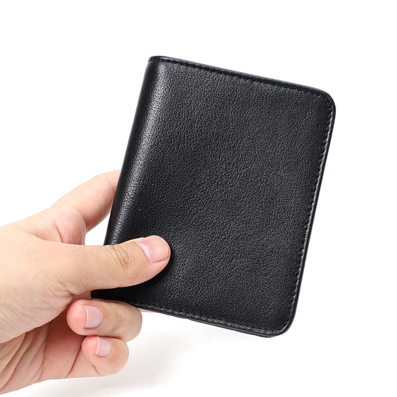 AliExpress Hot Selling Wallet Men's Top Layer Cowhide Short Wallet Genuine Leather Ultra-Thin Mini Wallet Men's Women's Wallet