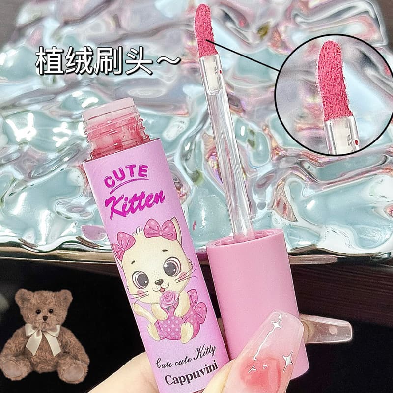 Kitten Lip Mud Gift Box Matte Velvet Milk Mist Nude Pigment Whitening Student Niche Lipstick Lip Glaze Wholesale