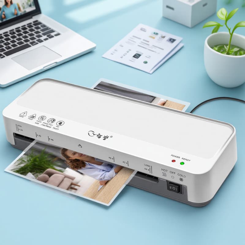 A4 Laminator Machine for Photos, Documents, Hot and Cold Lamination, Office and Home Use, Mini Laminating Machine