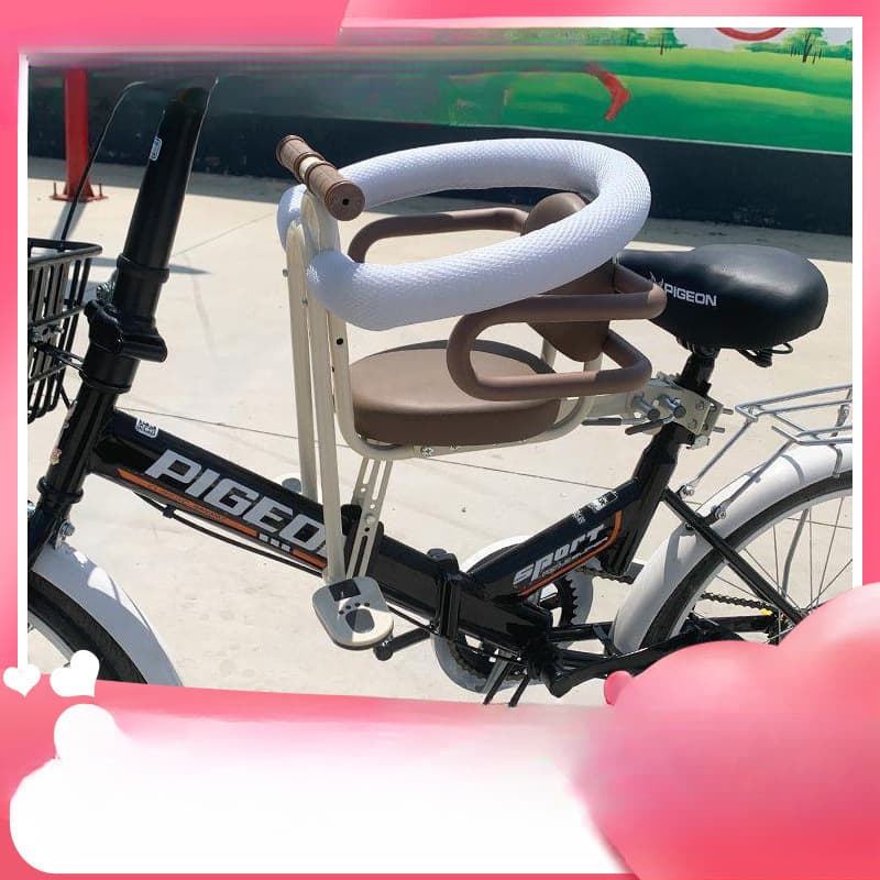 Front Seat for Bicycles, Mountain Bike Child Riding Chair, Step-Through Frame and Road Bike Seat