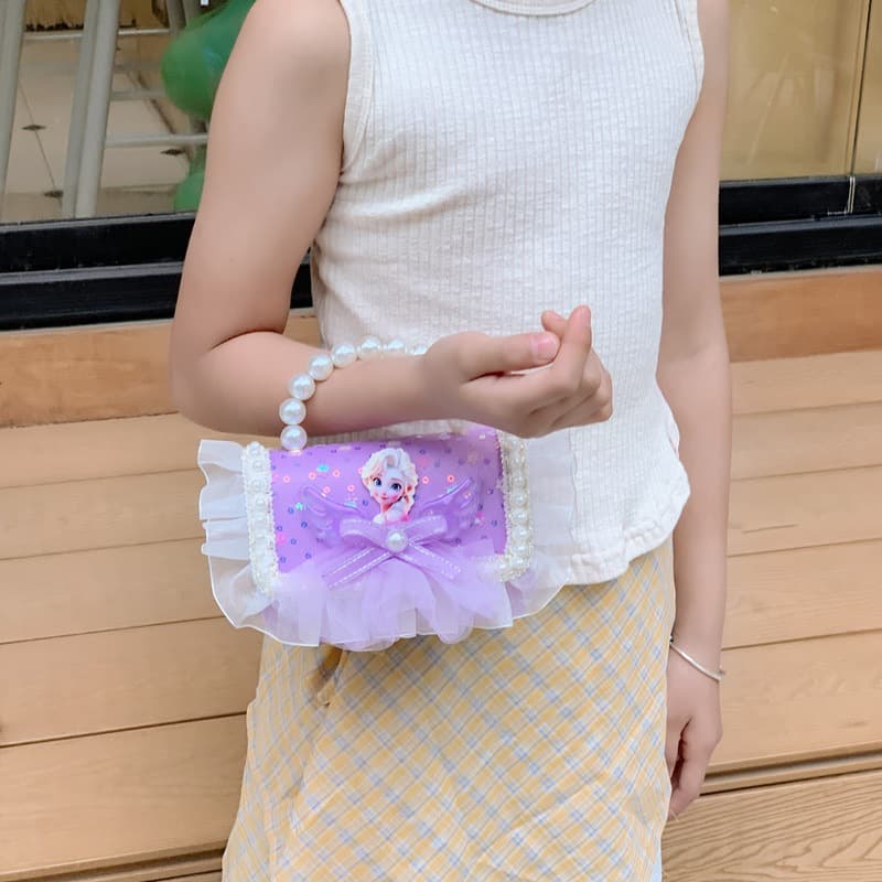 New Style Children's Bag, Little Girl's Pearl Chain Bag, Handbag, Fashionable and Stylish Princess Shoulder Bag, Crossbody Coin Purse