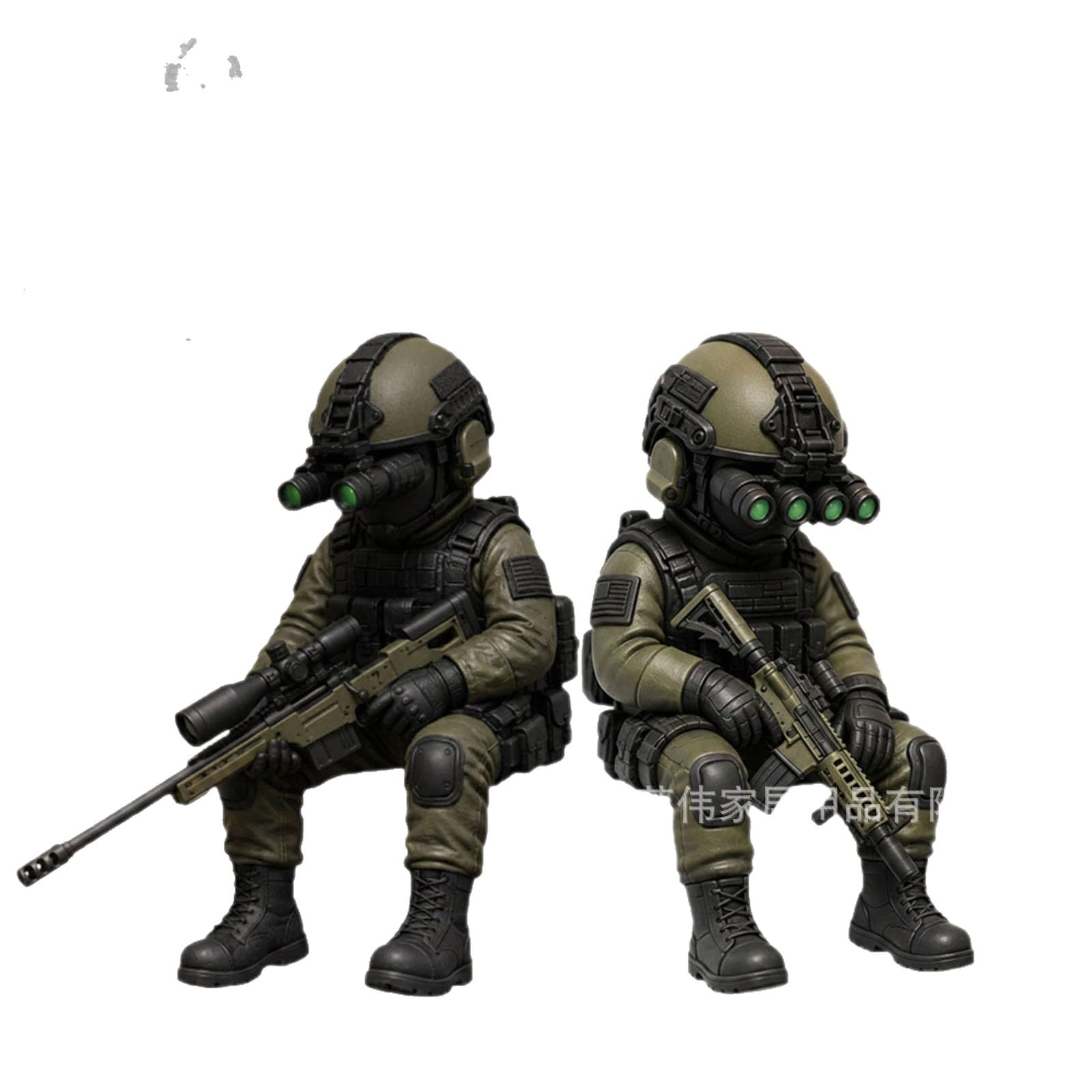 Tactical Mini Soldier Figurine Resin Ornament