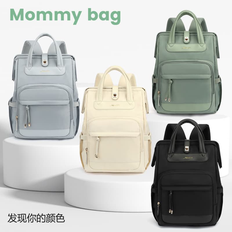 Lightweight Diaper Bag Backpack for Moms, Large Capacity Commuter Bag, Portable Multifunctional Premium Mommy Bag