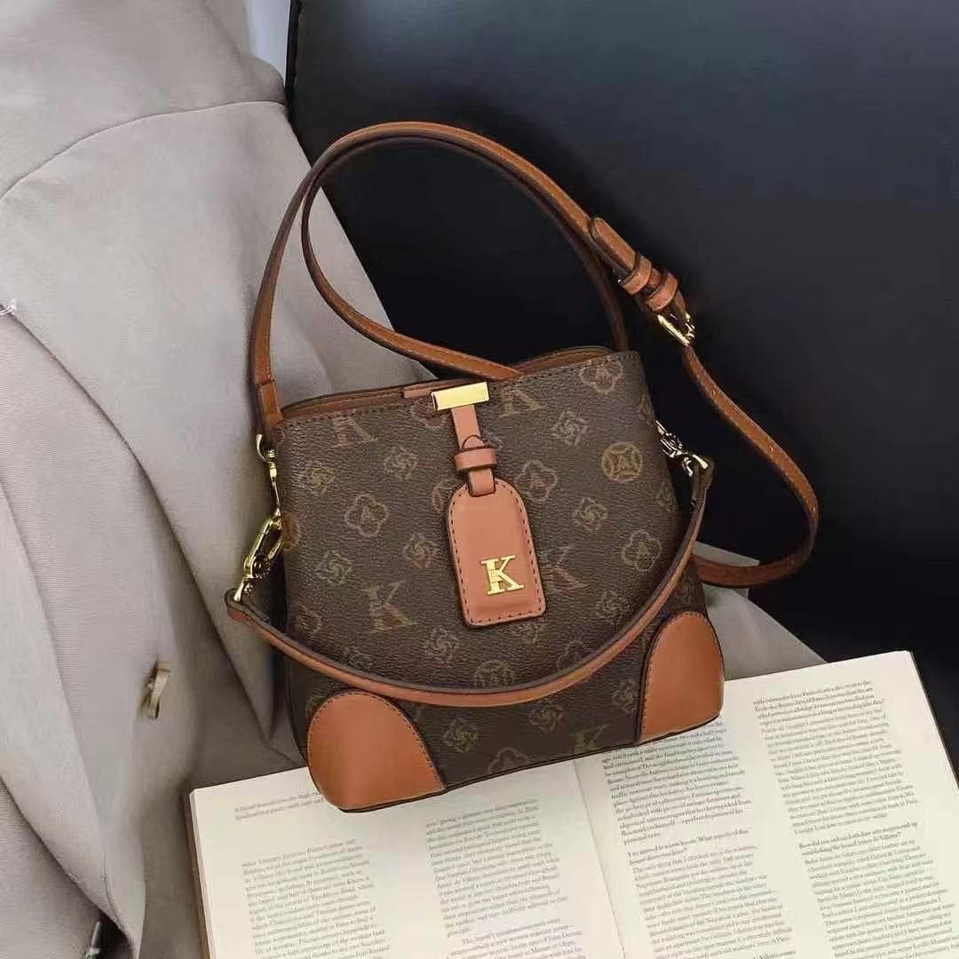 Gudico Monogram Series Large-Capacity Tote Bag Saddle Bag Handbag Shoulder Crossbody Bag Women's Bag 2025 New Arrival