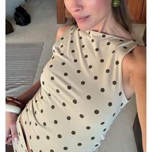 Cross-border Wholesale Korean Retro Waist-cinching Short Polka Dot Vest Top Sleeveless T-shirt Summer