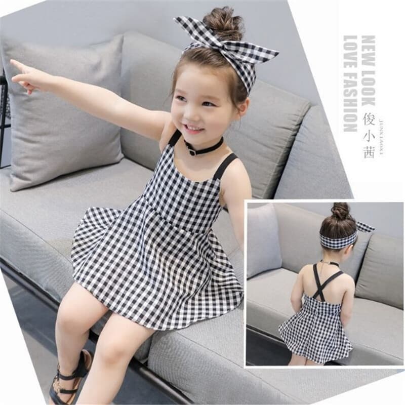 2020 New Summer Girls Dress Baby Girl Clothes Summer Halter Dress Toddler Vest Dress Children's Clothing