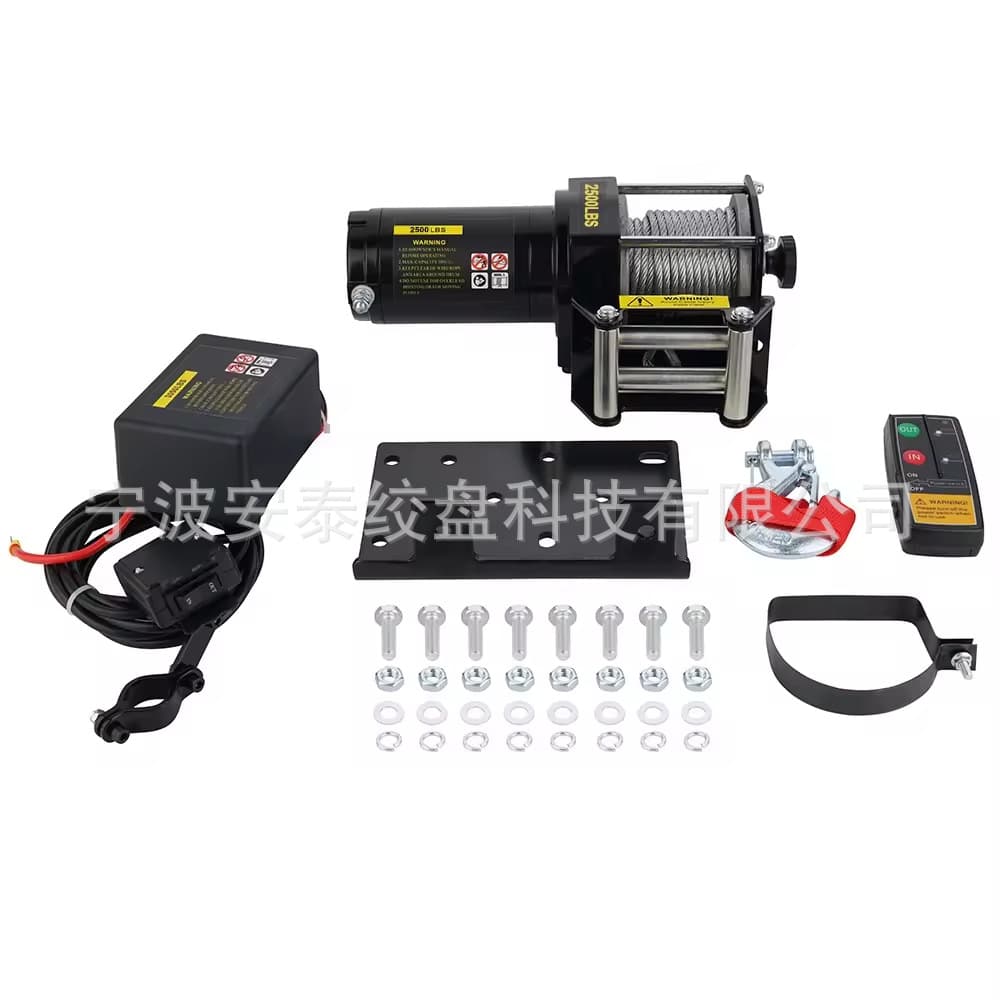 Factory direct 12V/24V 3000lb electric winch, ATV winch, DC winch