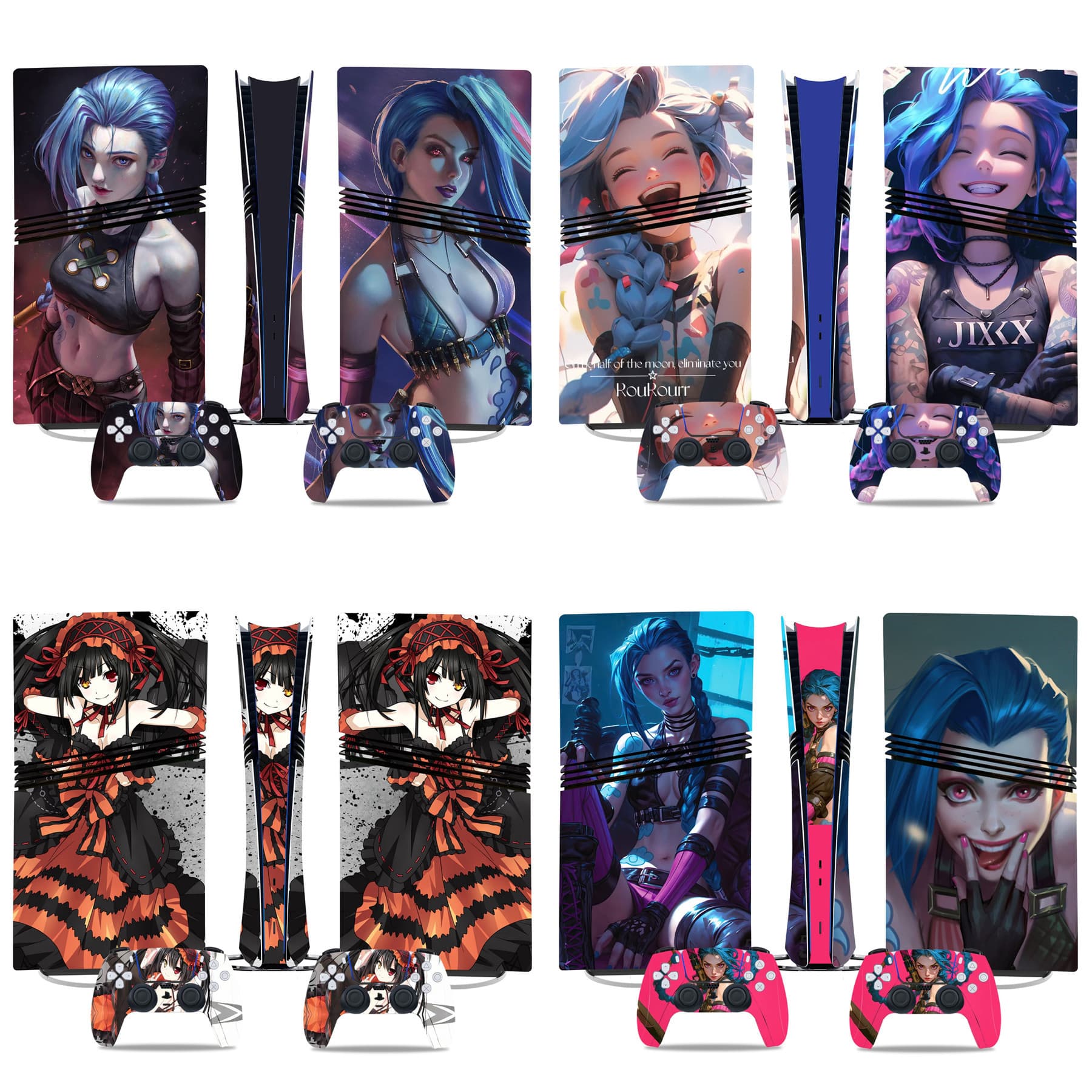 Knight PS5 pro game console sticker solid color contrasting color monochrome color matching colorful cartoon cool sticker
