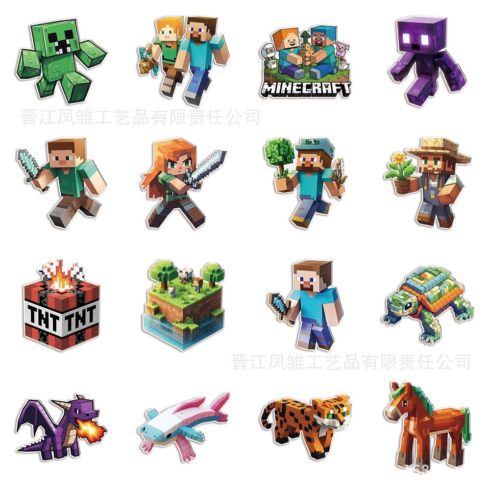 Acrylic Shoe Charms New Game Shoe Buckle Minecraft Anime Character Decoration Accessories