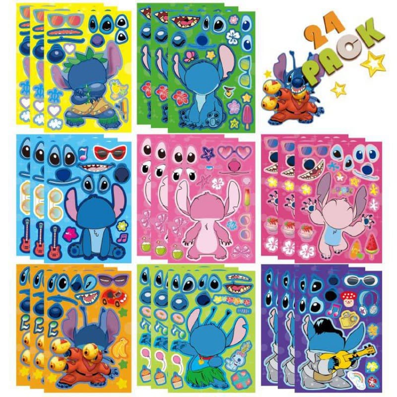 Cartoon Toys Children's DIY Puzzle Stickers: Star J Baby Makes Their Own Children's Puzzle Sticker Crafts