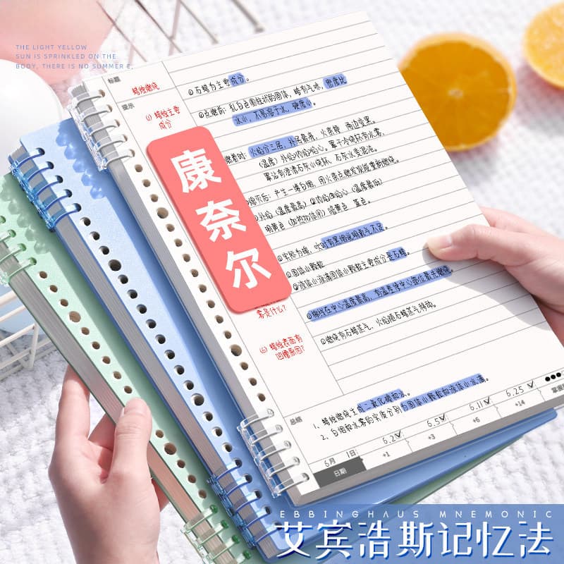 B5 loose-leaf Cornell notebook for exam preparation and study, special thickened notes for high school students and postgraduate entrance exams for college students
