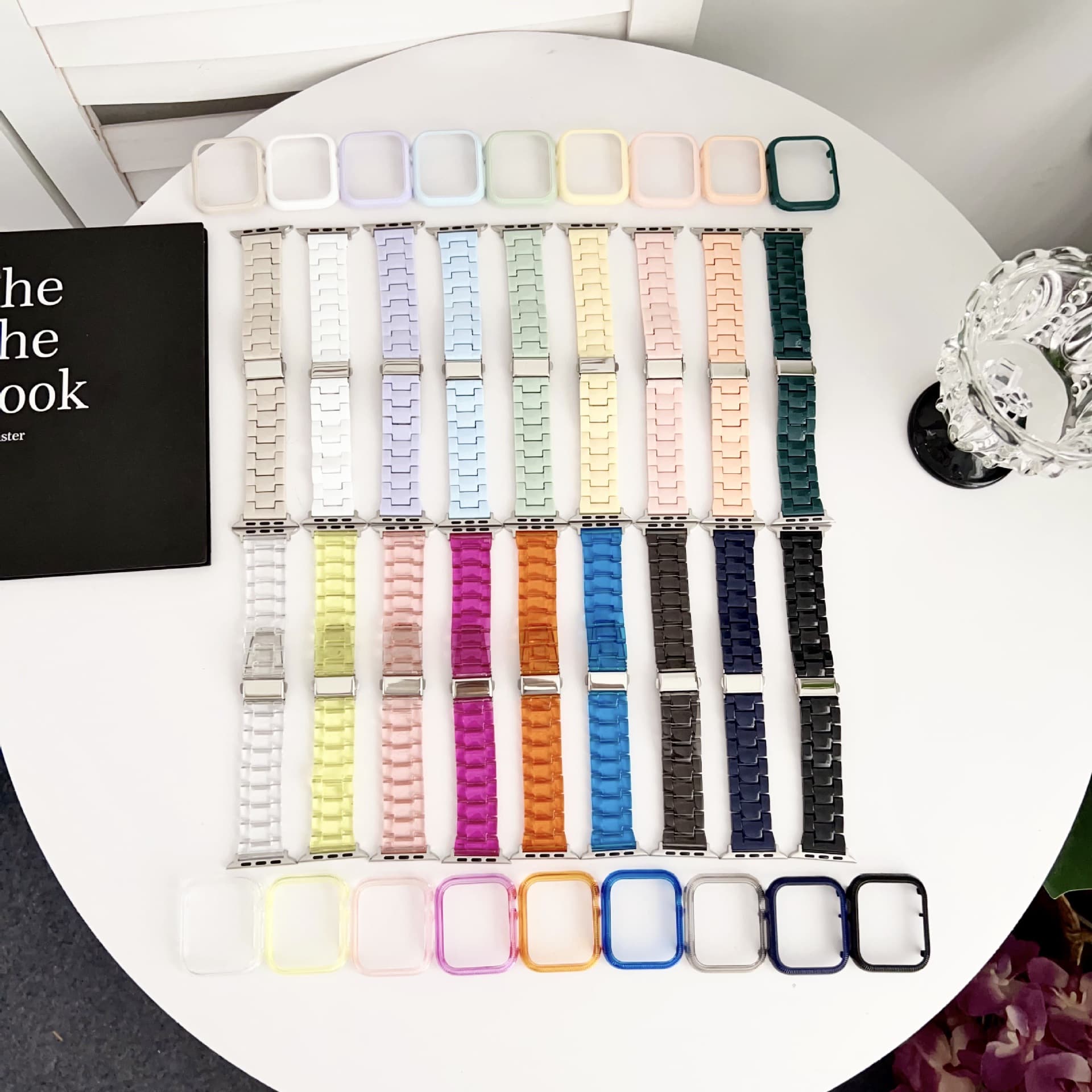 Apple Watch Three-Strand Band, Apple Candy Color Band, PC Colorful Band Set, Apple Watch Band