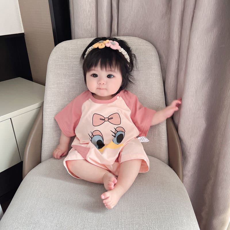 Newborn Baby 0-1 Year Old Bodysuit Short Sleeve Set Summer Baby Romper Crawling Suit 8 Months Summer