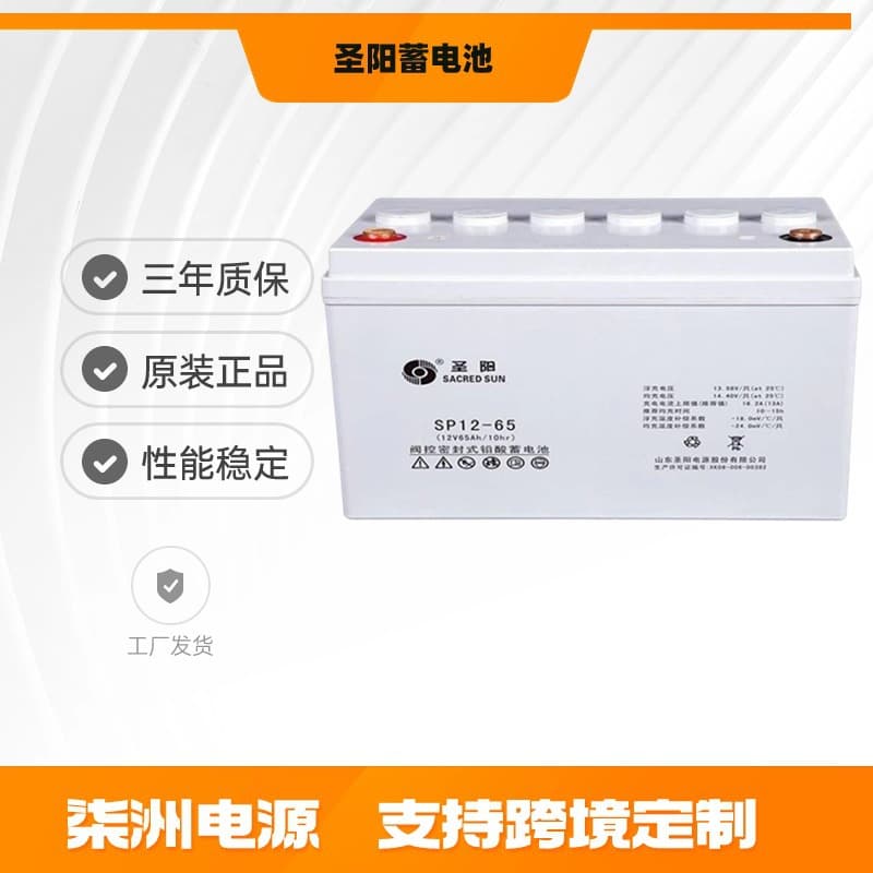 Sacred Sun Battery 12V65AH/SP12-65 Supports Brand, Capacity, and Performance Customization