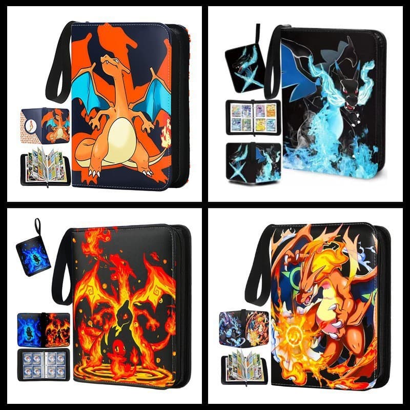 Amazon's Pokemon Card Album Game King Card Game Holder Cartoon Character Storage Case For Trading Cards