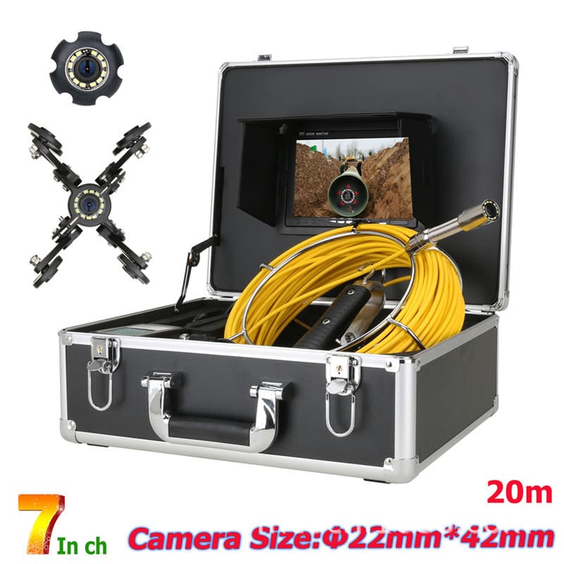 7-Inch Screen Pipe Camera Drilling Imager Visual Anchor Fish Finder HD Underwater Monitoring Downhole TV
