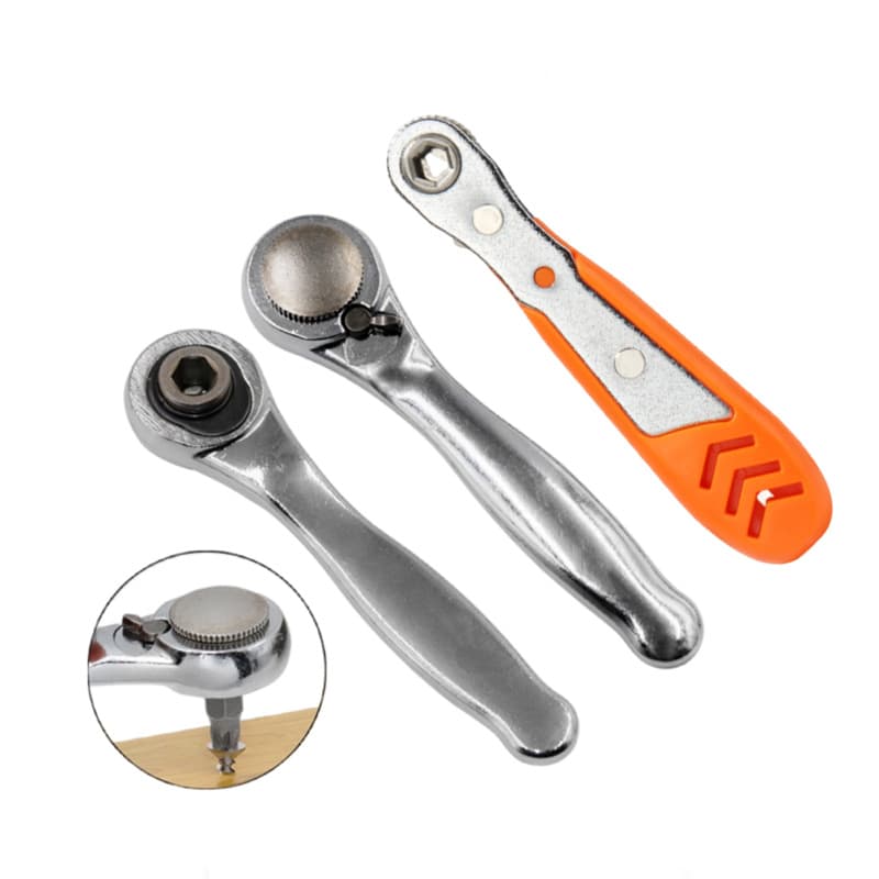 Mini quick ratchet wrench set, two-way torque rotating, forward and reverse, mini 36-tooth ratchet screwdriver dual-purpose