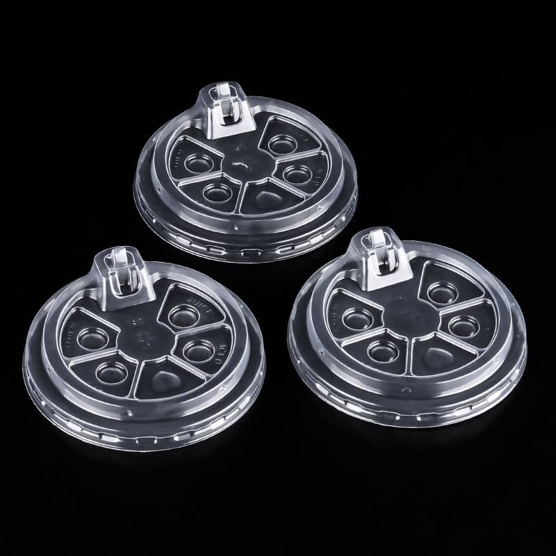 Disposable 90 caliber Coke lid paper plastic universal direct drinking lid sealed leak-proof take-out packaging lid wholesale
