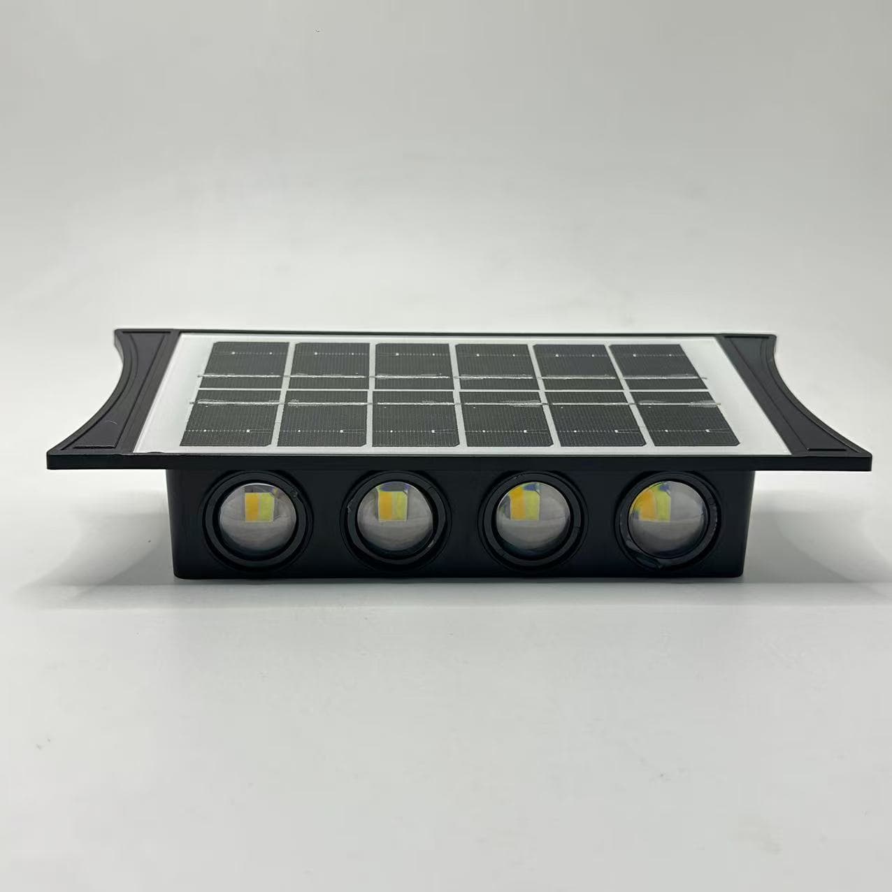 Solar wall lamp, courtyard garden landscape lamp, balcony outdoor waterproof decorative lamp, up and down glowing atmosphere wall washer lamp