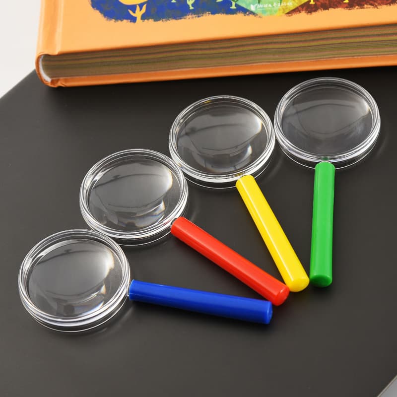 40 Colorful Children Magnifier Macaron Colors Gift Children Exploration Science Education Wholesale Learning Toy