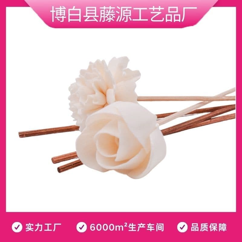 Rattan Dried Flower Scentless Reed Diffuser Accessories Multi-Flower Type Perfume Diffuser Rice Paper Flower