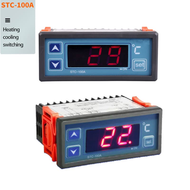 Refrigerator Temperature Controller STC-100A Cooling and Heating Thermostat Alarm Digital Smart Temperature Controller