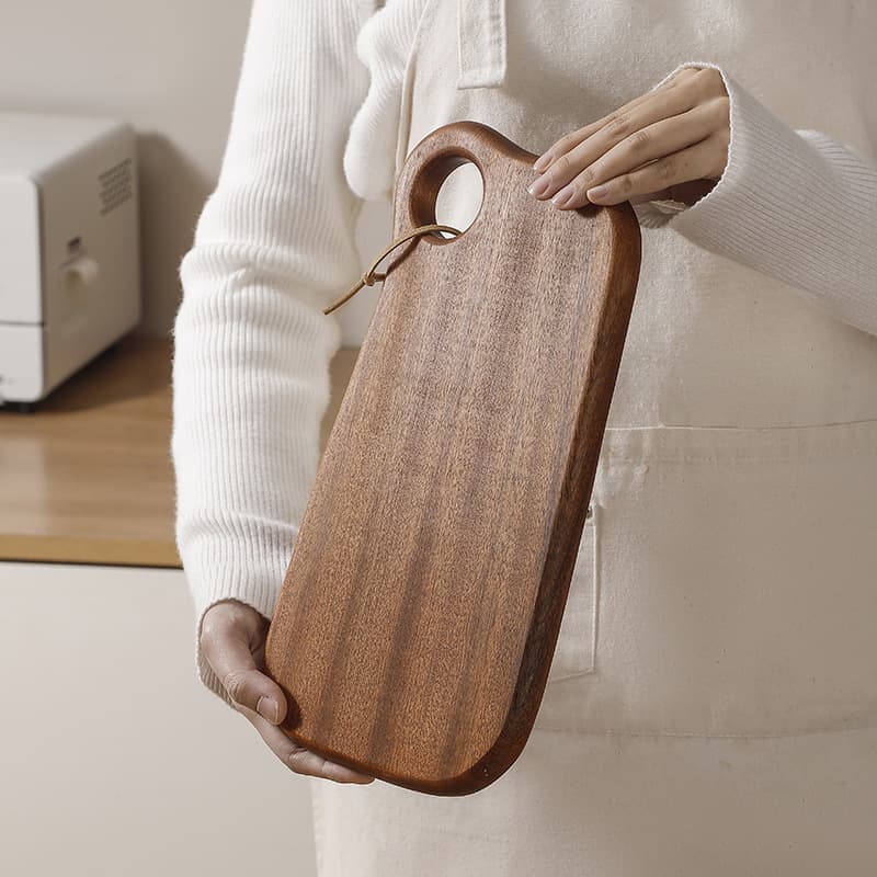Creative Black Sandalwood Solid Wood Cutting Board, Cooked Food Board, Household Cutting Board, Kitchen Supplies